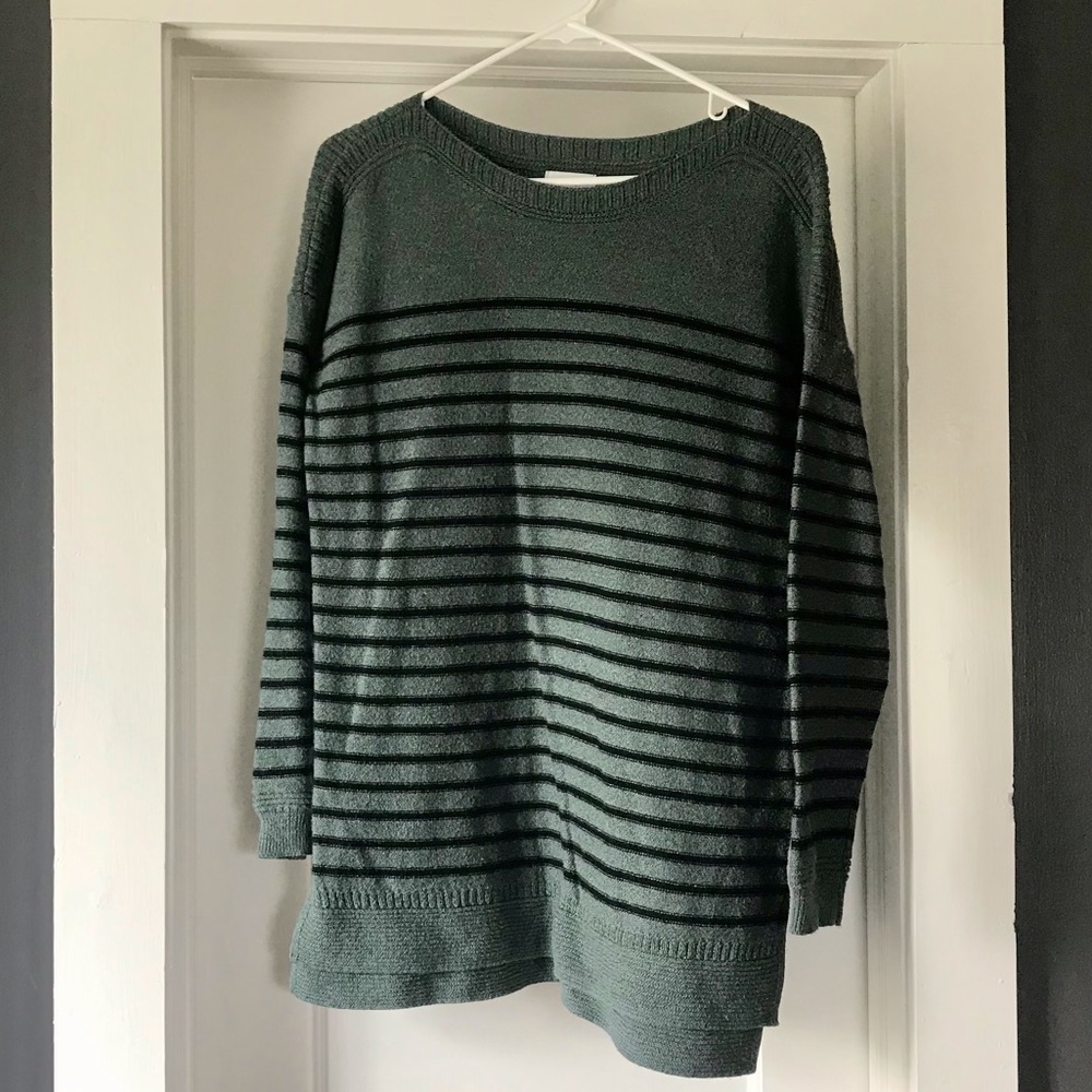 Green Tunic Sweater